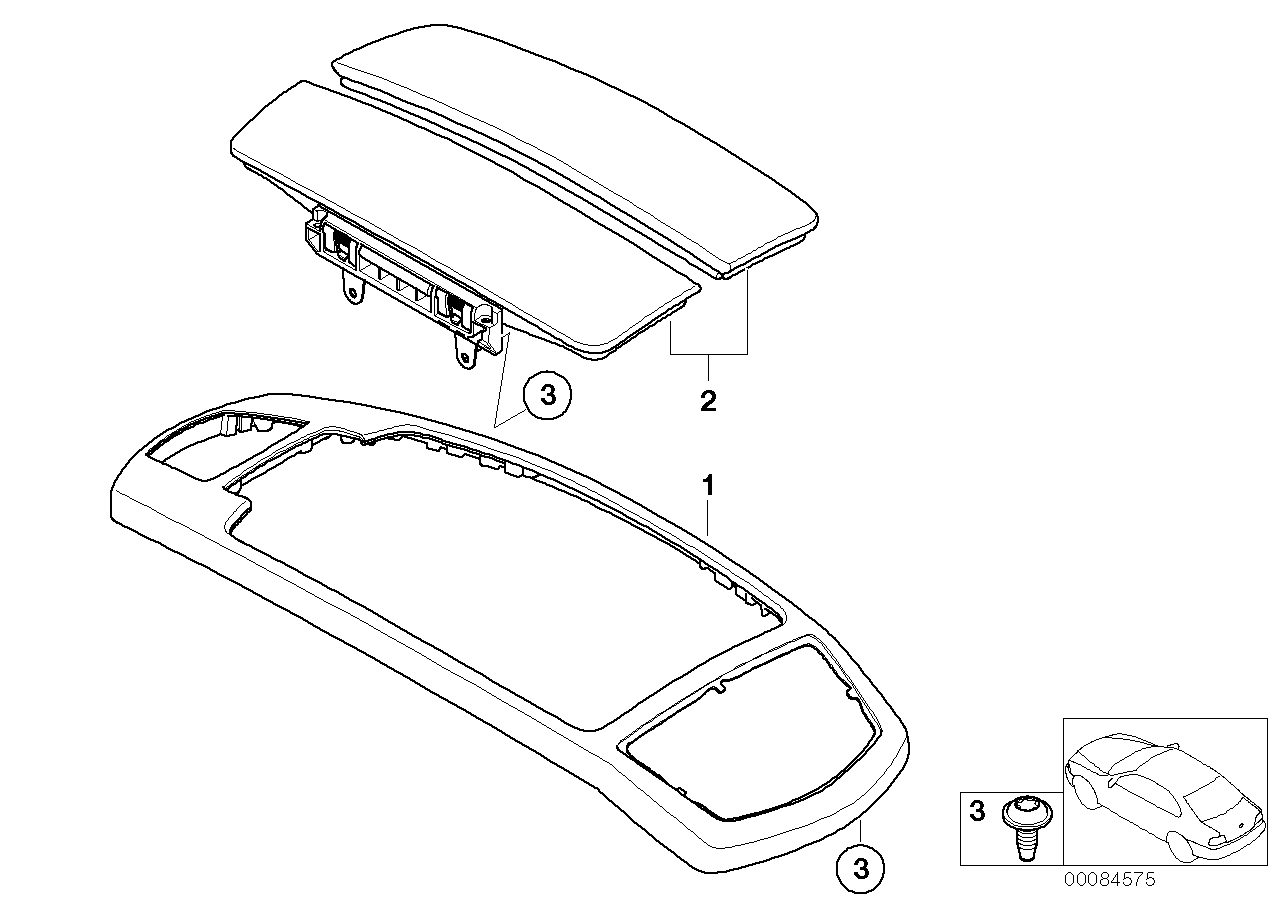 Genuine BMW 51167137430 E65 E66 Wood Panel, Center Armrest, Front ESCHE HELL (Inc. 730Ld, 740i & 740Li) | ML Performance UK UK Car Parts