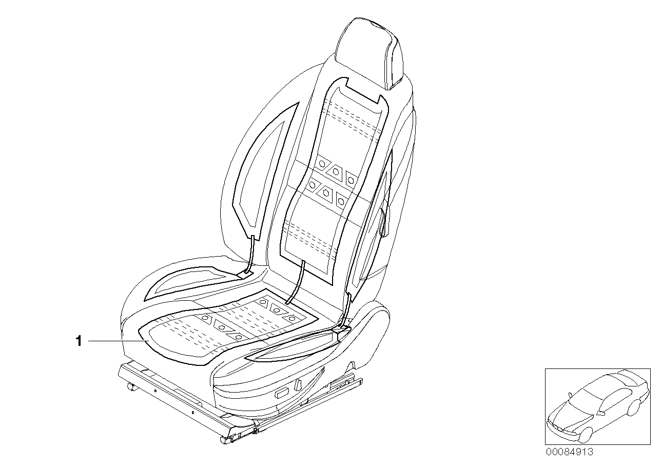 Genuine BMW 64117005823 E52 Seat Heating (Inc. Alpina V8 & Z8) | ML Performance UK UK Car Parts