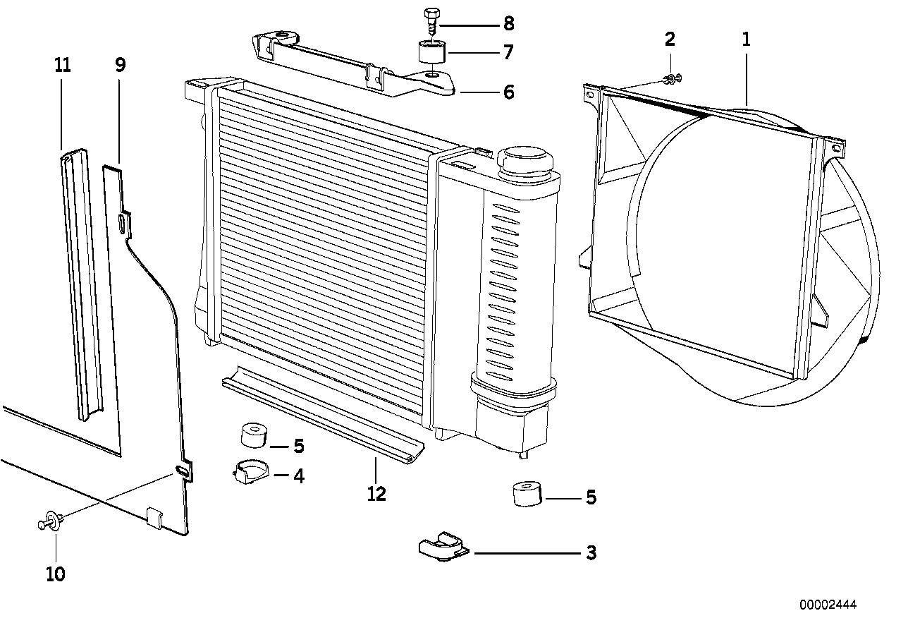 Genuine BMW 17111712828 E30 Cover (Inc. 318i, 318is & 316i) | ML Performance UK UK Car Parts