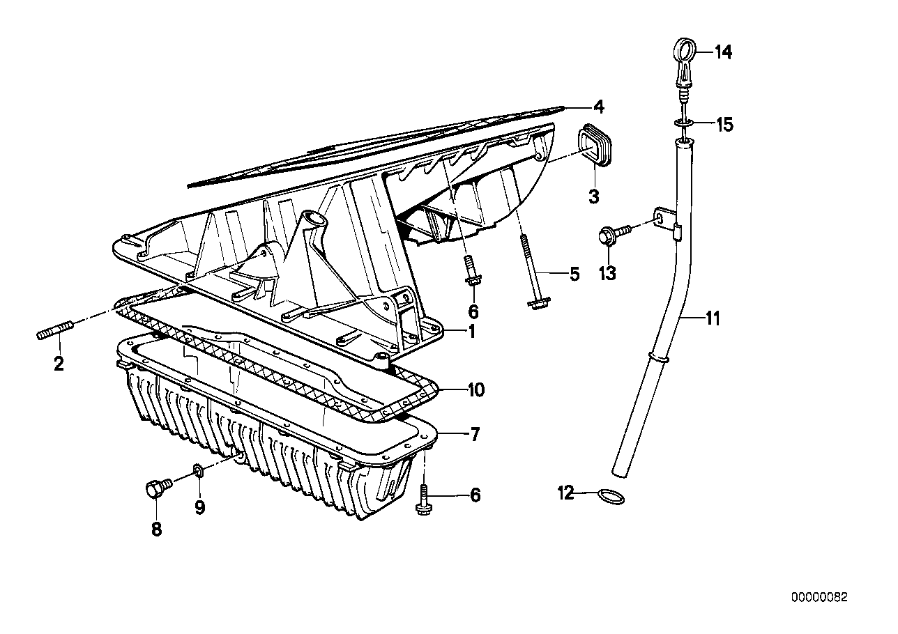 Genuine BMW 11131727559 E34 Oil Pan Upper Part (Inc. 518i) | ML Performance UK UK Car Parts