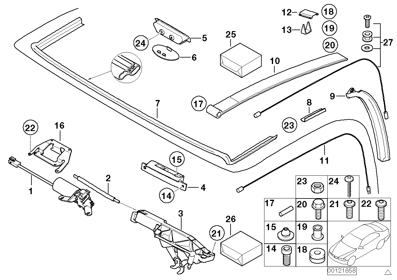 Genuine BMW 54347011211 E52 Lock Left (Inc. Alpina V8 & Z8) | ML Performance UK UK Car Parts