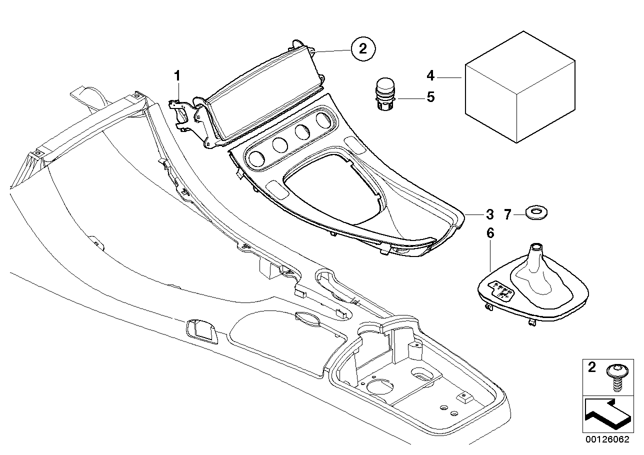 Genuine BMW 51168234555 E52 Module Carrier, Center Console SCHWARZ II UNI (Inc. Alpina V8 & Z8) | ML Performance UK UK Car Parts