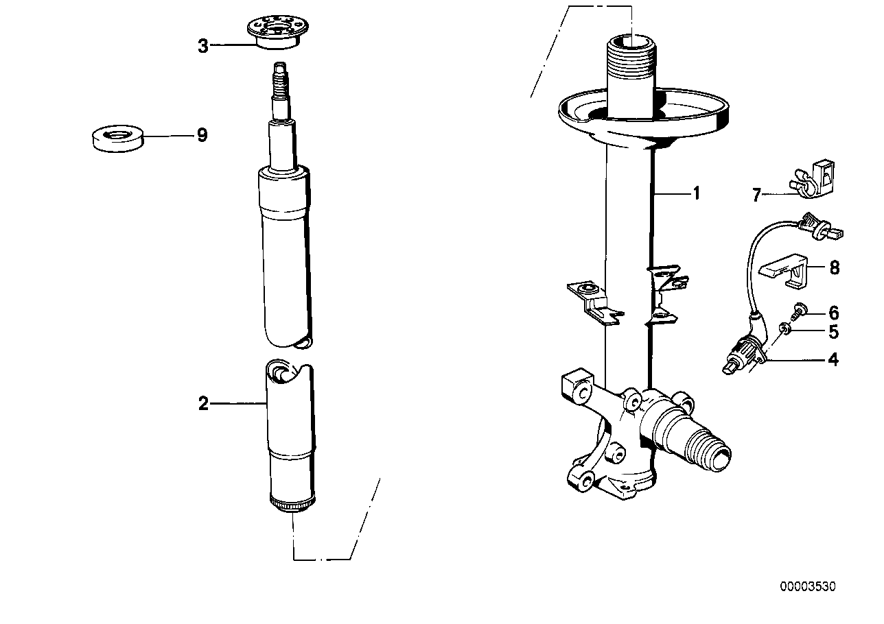 Genuine BMW 31321091556 E34 Shock Absorber-Insert (Inc. 540i) | ML Performance UK UK Car Parts