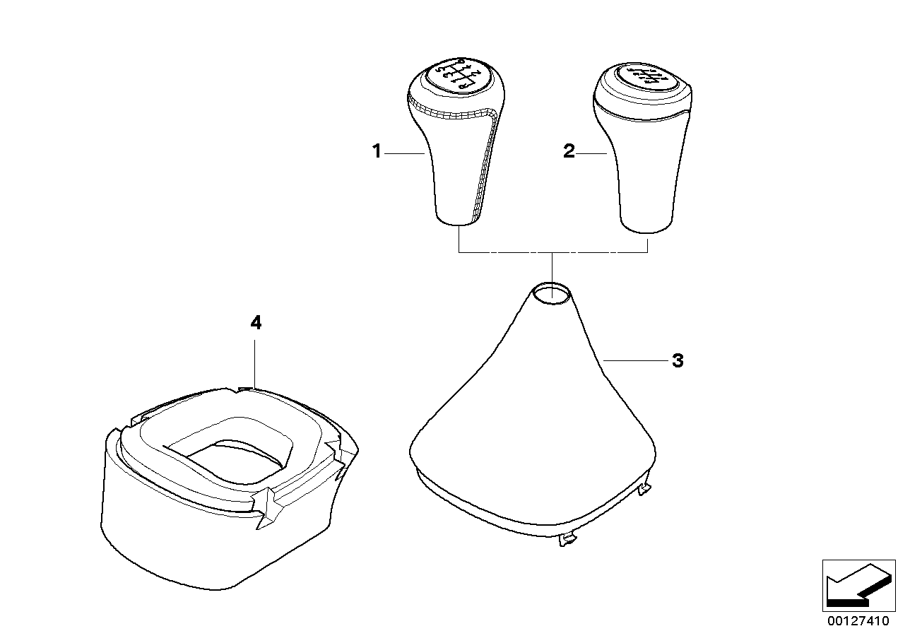 Genuine BMW 25117526992 E85 E86 Gear Lever Cover GRAU (Inc. Z4 2.5i, Z4 2.0i & Z4 2.2i) | ML Performance UK UK Car Parts