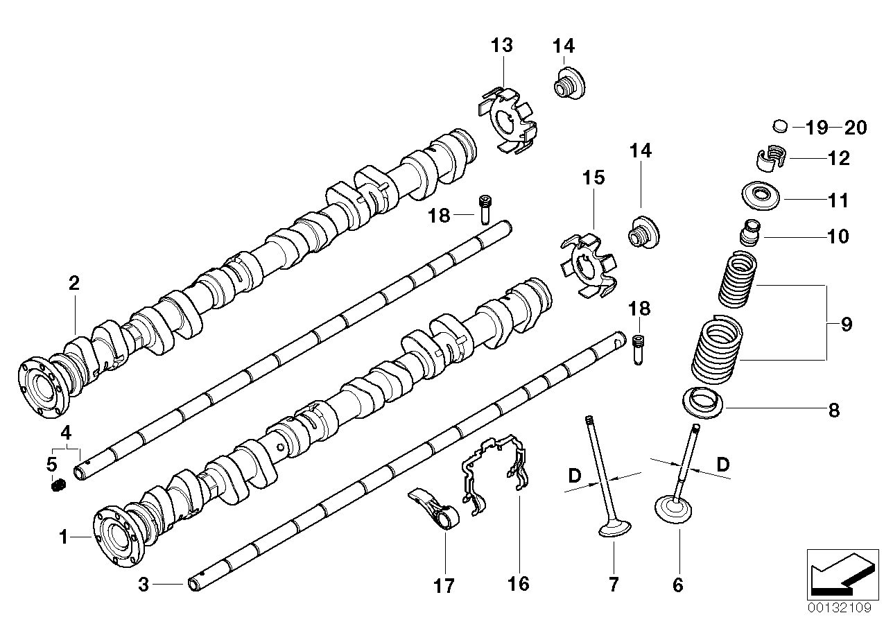 Genuine BMW 11317832195 E46 E36 Camshaft Exhaust (Inc. M3 & Z3 M) | ML Performance UK UK Car Parts