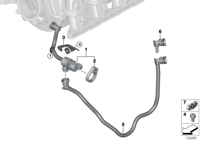 Genuine BMW 13907530975 E85 E86 Fuel Tank Breather Line (Inc. Z4 3.0si, Z4 3.0i & Z4 2.5i) | ML Performance UK UK Car Parts