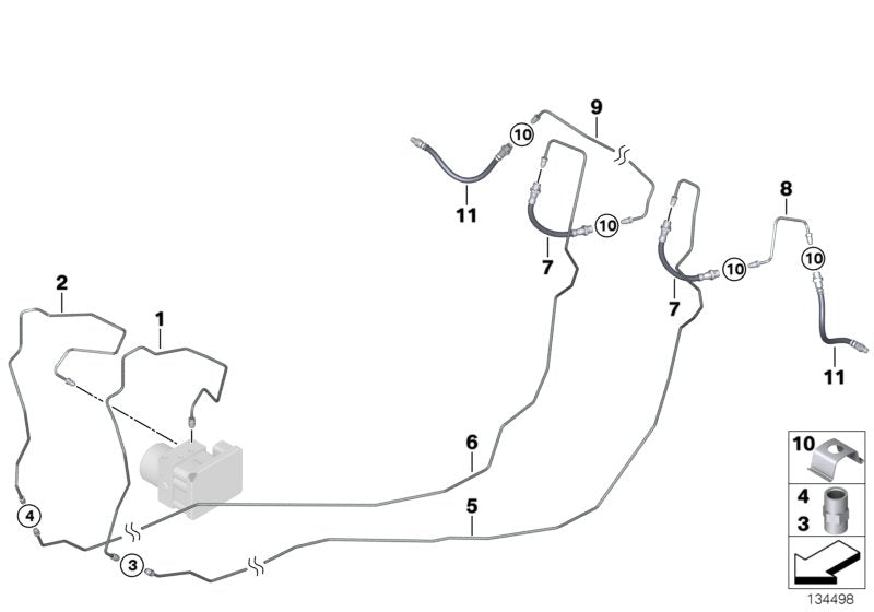 Genuine BMW 34326853512 E82 E87 E90 Pipe M10/M10 (Inc. One D, 330i & 120i) | ML Performance UK UK Car Parts