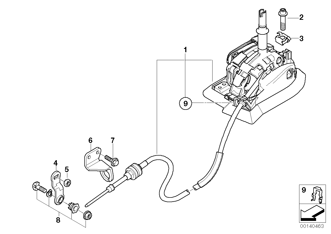 Genuine BMW 25167561186 E85 E86 Gearshift Steptronic (Inc. Z4 3.0si, Z4 2.5i & Z4 2.5si) | ML Performance UK UK Car Parts