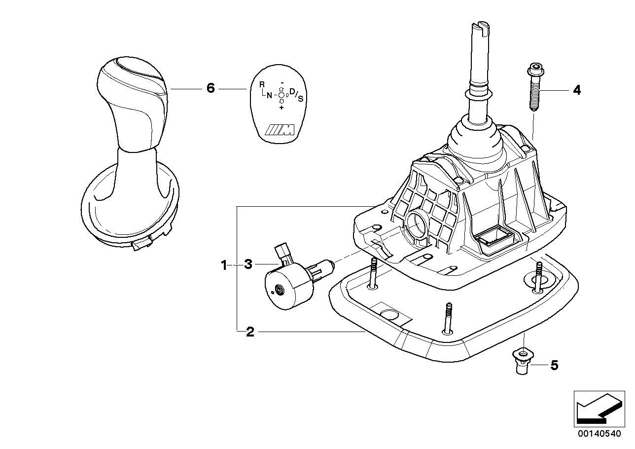 Genuine BMW 25122283851 E60 E61 E64 Gear Shifting Steptronic, Smg (Inc. M5 & M6) | ML Performance UK UK Car Parts