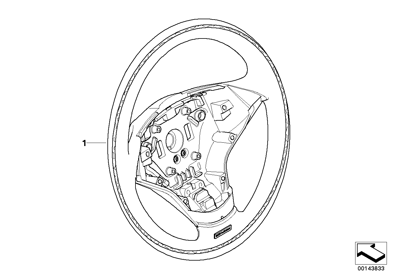 Genuine BMW 32307967219 E60 E63 E64 Sports St.-Wheel,Leather/Wd.Ring,Multif. PIANOLACK SW (Inc. 520d, 530xd & 525i) | ML Performance UK UK Car Parts