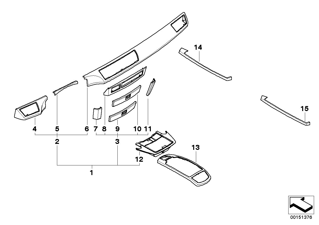 Genuine BMW 51457025214 E65 E66 Wood Panel, Instrument Panel, Right KIRSCHE HELL (Inc. 735i, 745i & 745Li) | ML Performance UK UK Car Parts