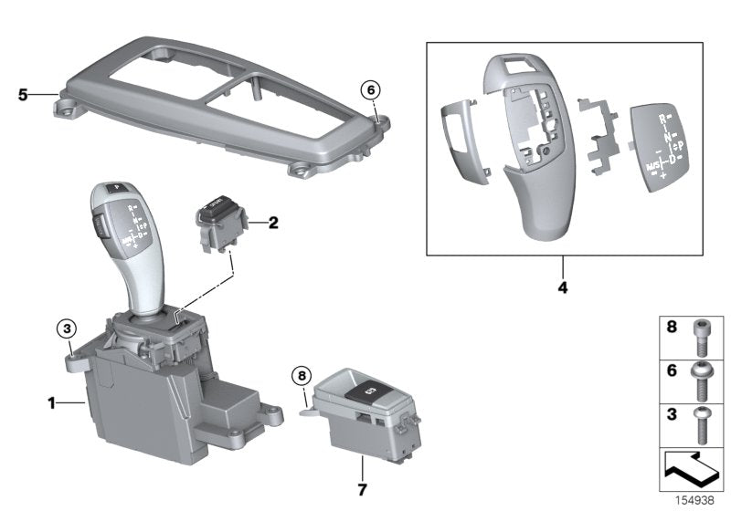 Genuine BMW 61319228611 E71 E72 E70 Gear Selector Switch (Inc. X5) | ML Performance UK UK Car Parts