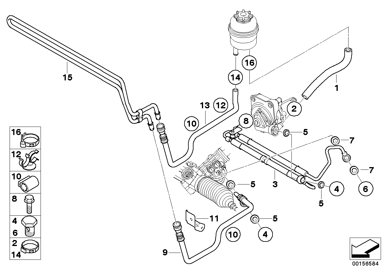 Genuine BMW 32417837016 E85 E86 Bracket, Power Steering Line (Inc. Z4 M3.2) | ML Performance UK UK Car Parts