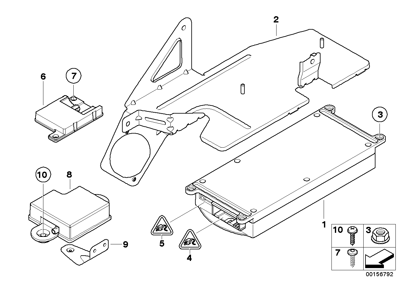 Genuine BMW 65156969560 E71 E70 Bracket For Telematics Control Module (Inc. X5) | ML Performance UK UK Car Parts