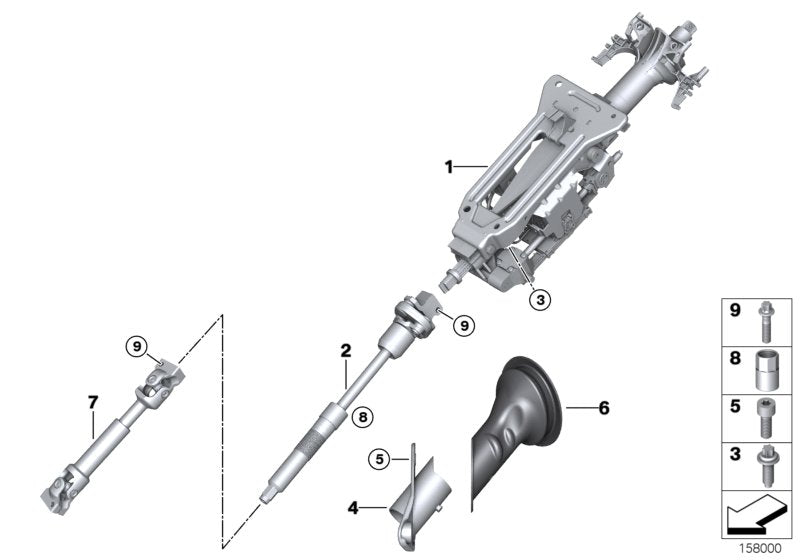 Genuine BMW 32306854953 F15 E70 Steering Shaft Sleeve (Inc. X5) | ML Performance UK UK Car Parts