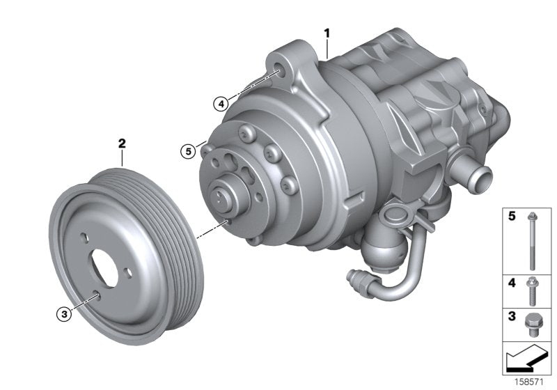 Genuine BMW 32416787355 E70 Tandem Pump (Inc. X5 4.8i) | ML Performance UK UK Car Parts