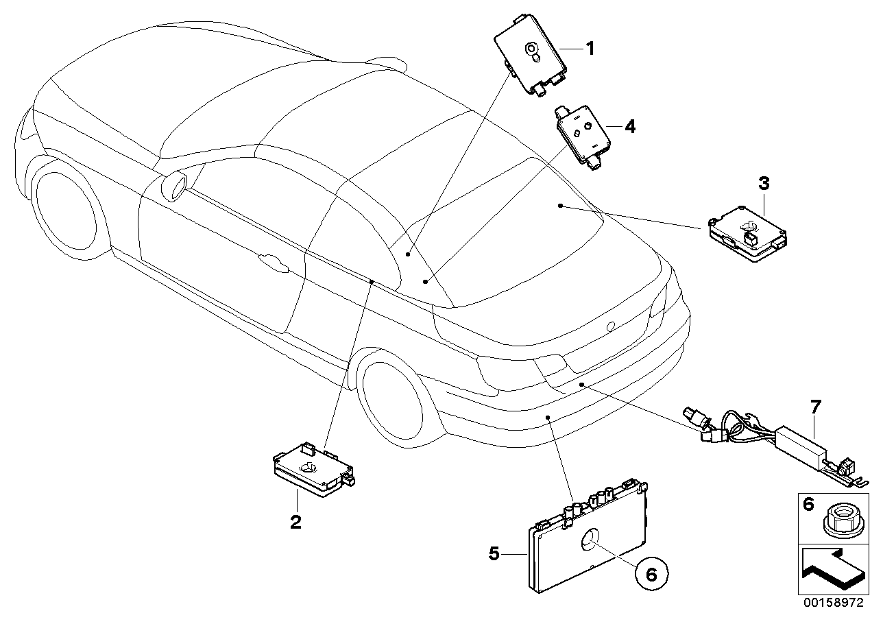 Genuine BMW 65206968650 E93 Antenna Amplifier, Am/Fm, Right (Inc. 318i, 335i & 320i) | ML Performance UK UK Car Parts