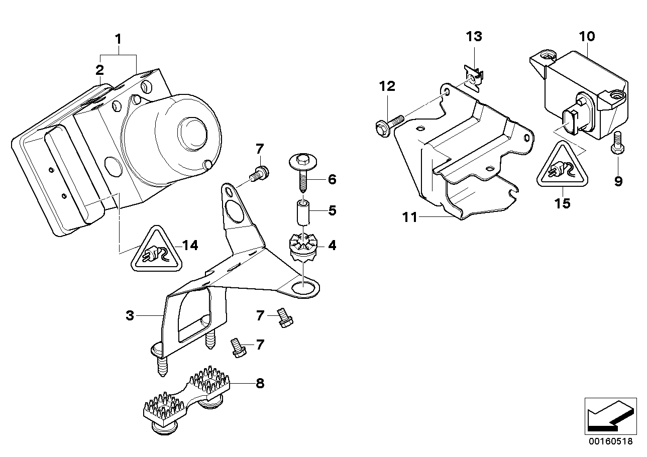 Genuine BMW 34512460531 E46 Exchange Hydraulic Unit Dsc (Inc. M3)