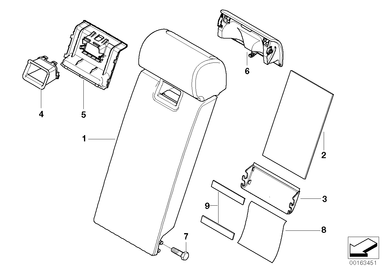 Genuine BMW 52203422264 E83 Multi-Purpose Armrest SANDBEIGE (Inc. X3) | ML Performance UK UK Car Parts