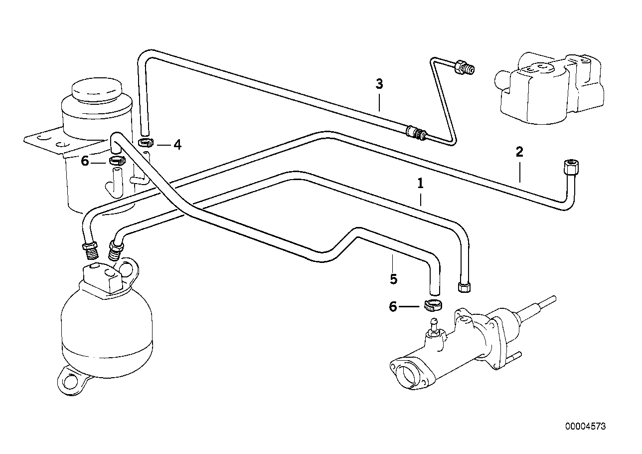 Genuine BMW 34331163944 E31 Pipeline With Pressure Hose (Inc. 840i, 850Ci & 840Ci) | ML Performance UK Car Parts