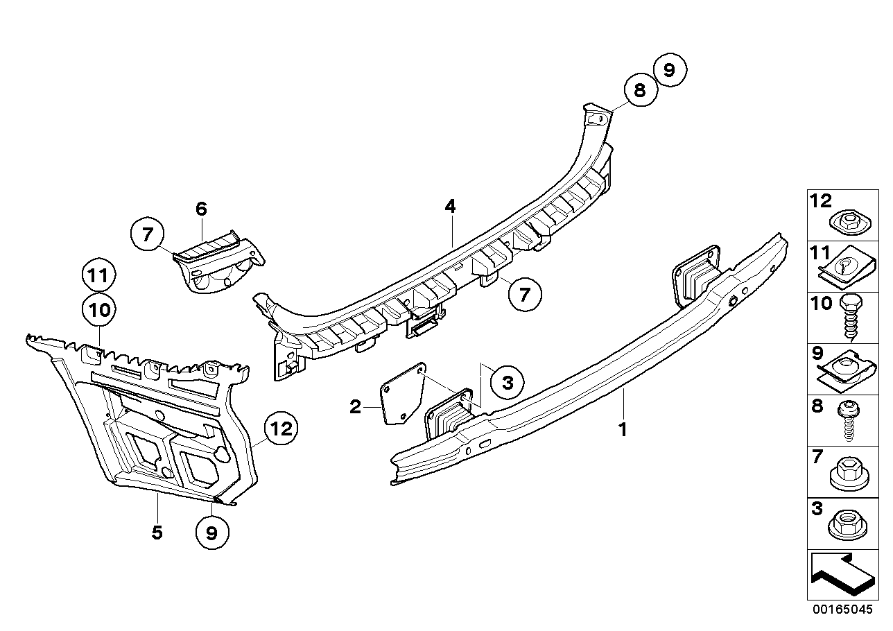 Genuine BMW 51127179676 E90 Carrier, Bumper Rear M (Inc. M3) | ML Performance UK UK Car Parts