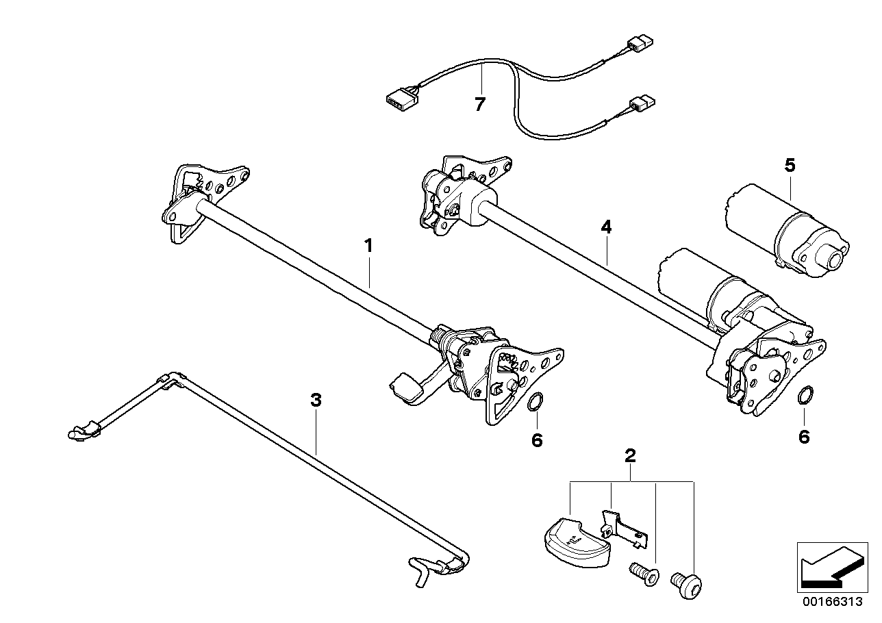 Genuine BMW 52107112678 E53 E83 Actuator Inclination Adjusting (Inc. Z4 2.5i, 330xd & 323Ci) | ML Performance UK UK Car Parts