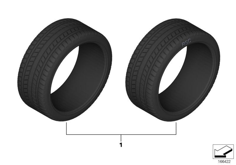 Genuine BMW 36122456206 F39 Nokian Wr D4 225/55R17 97H (Inc. X2) | ML Performance UK UK Car Parts