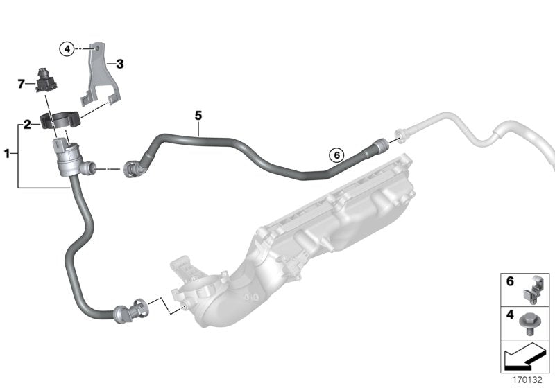 Genuine BMW 13907601072 E71 E72 E70 Fuel Tank Breather Line (Inc. X6 50iX, Hybrid X6 & X5 50iX) | ML Performance UK UK Car Parts