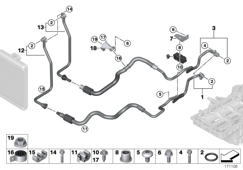 Genuine BMW 17227583181 E71 Clamp (Inc. X6 50iX, Hybrid X6 & X5 50iX) | ML Performance UK UK Car Parts