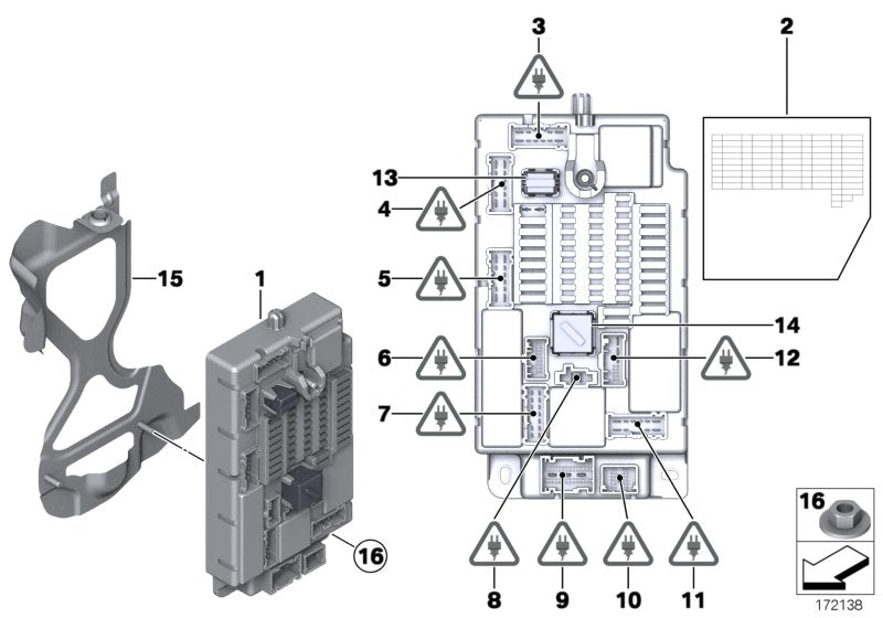 Genuine BMW 61136938654 Socket Housing 2-POL. (Inc. Cooper D ALL4 1.6, Cooper D ALL4 2.0 & Cooper D 1.6) | ML Performance UK UK Car Parts