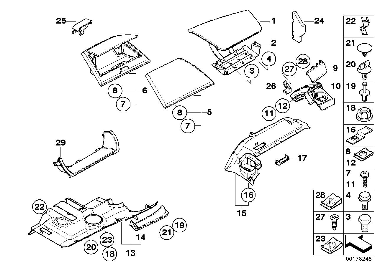 Genuine BMW 51453403667 E83 Trim Panel Foot Controls ANTHRAZIT (Inc. X3) | ML Performance UK UK Car Parts