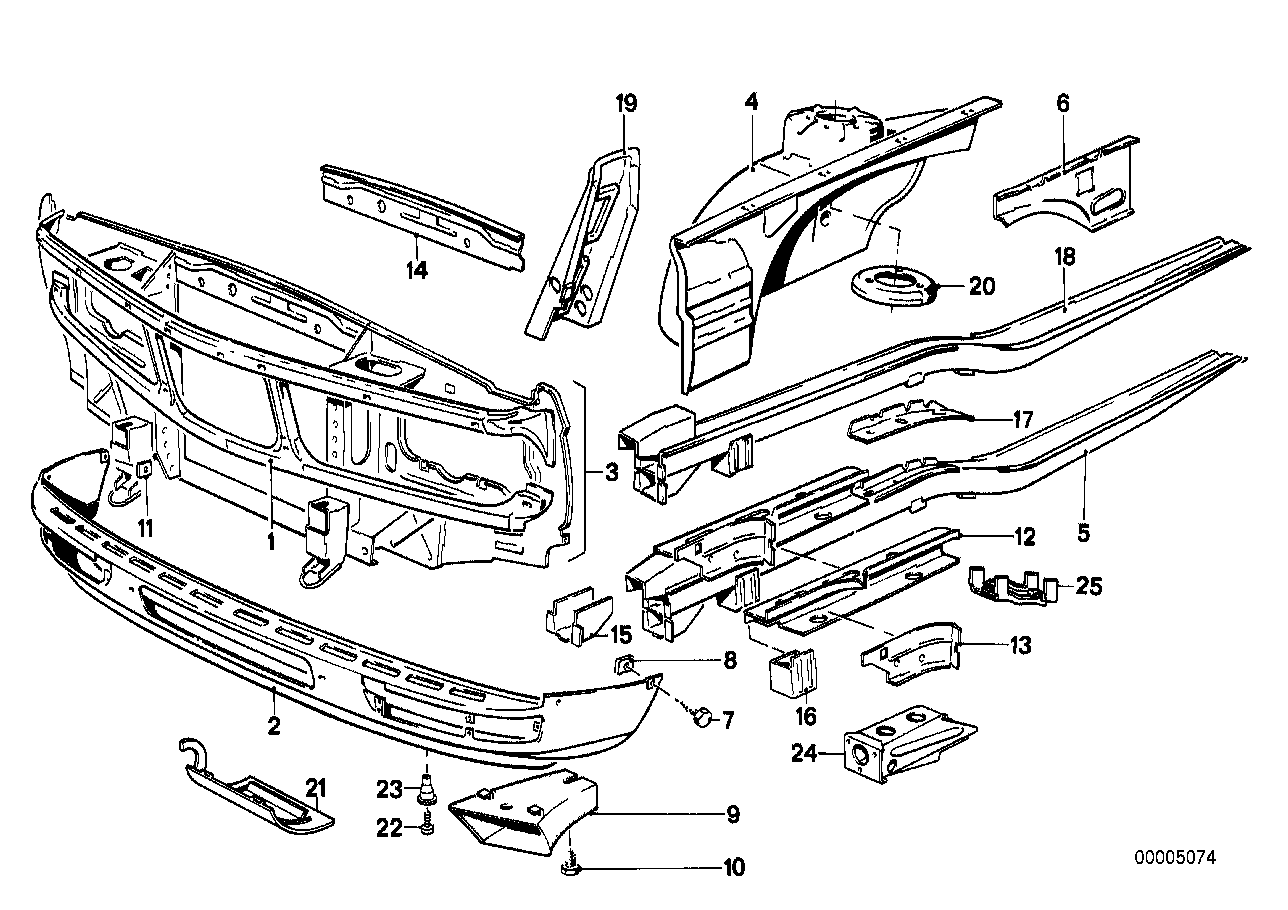 Genuine BMW 41111900671 E28 Bracket Left (Inc. 528e, 533i & 535i) | ML Performance UK UK Car Parts