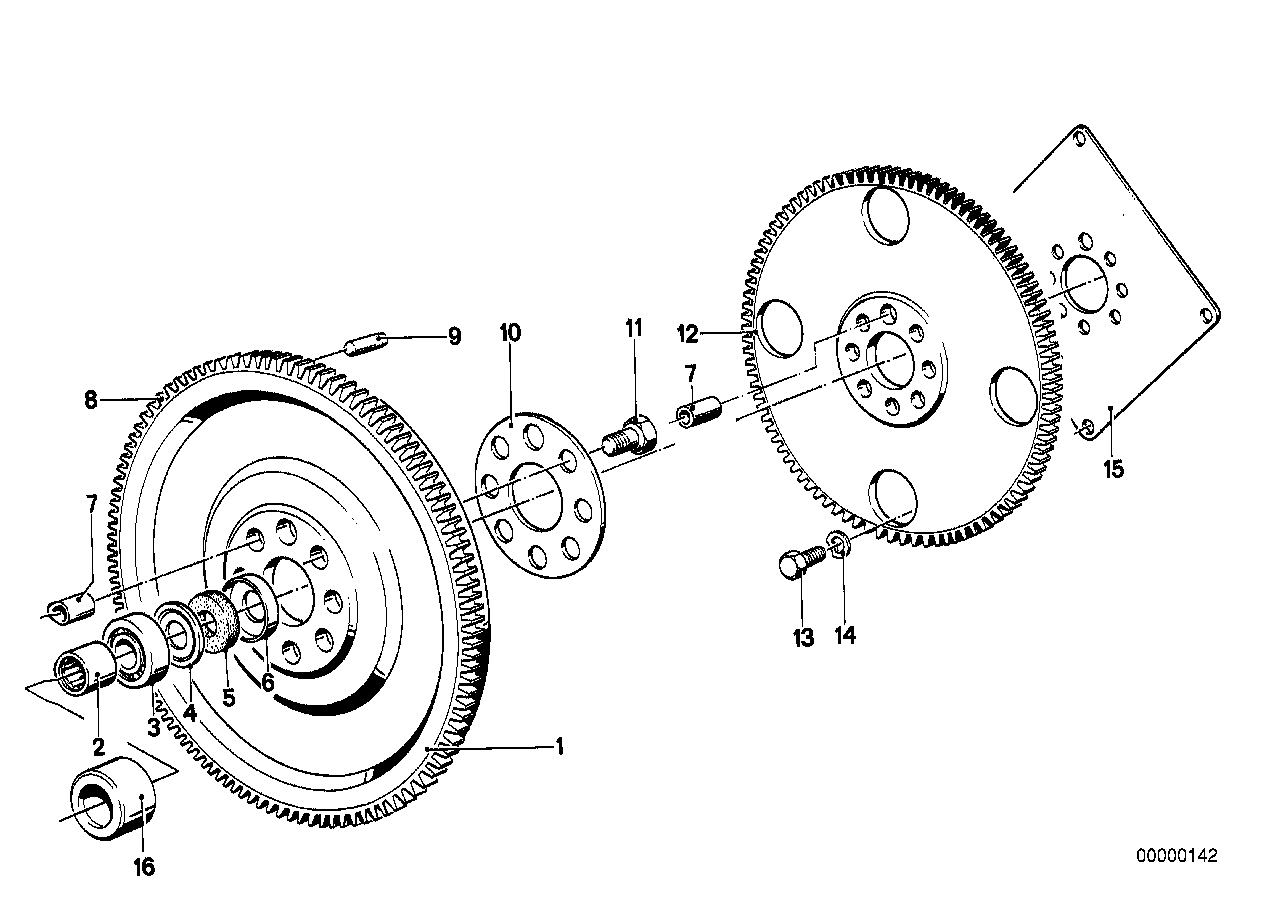 Genuine BMW 21211225972 E28 Twin Mass Flywheel (Inc. 524td) | ML Performance UK UK Car Parts