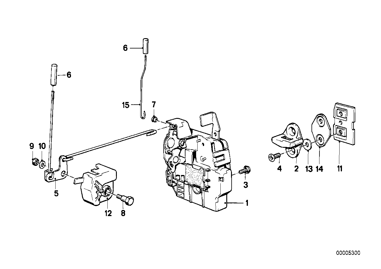 Genuine BMW 51211922846 E30 Door Lock Front Right (Inc. M3, 325e & 323i) | ML Performance UK UK Car Parts