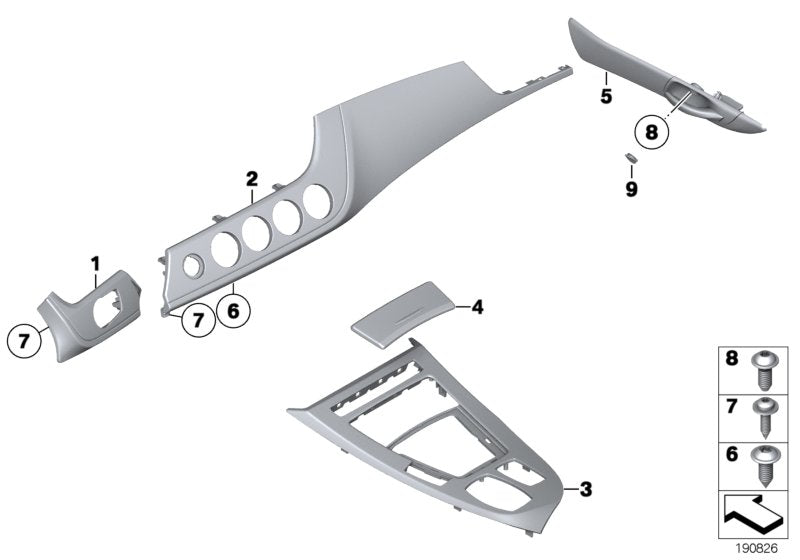 Genuine BMW 51419167024 E89 Door Handle, Alu Linear Brushed, Right (Inc. Z4 28i, Z4 23i & Z4 30i) | ML Performance UK UK Car Parts