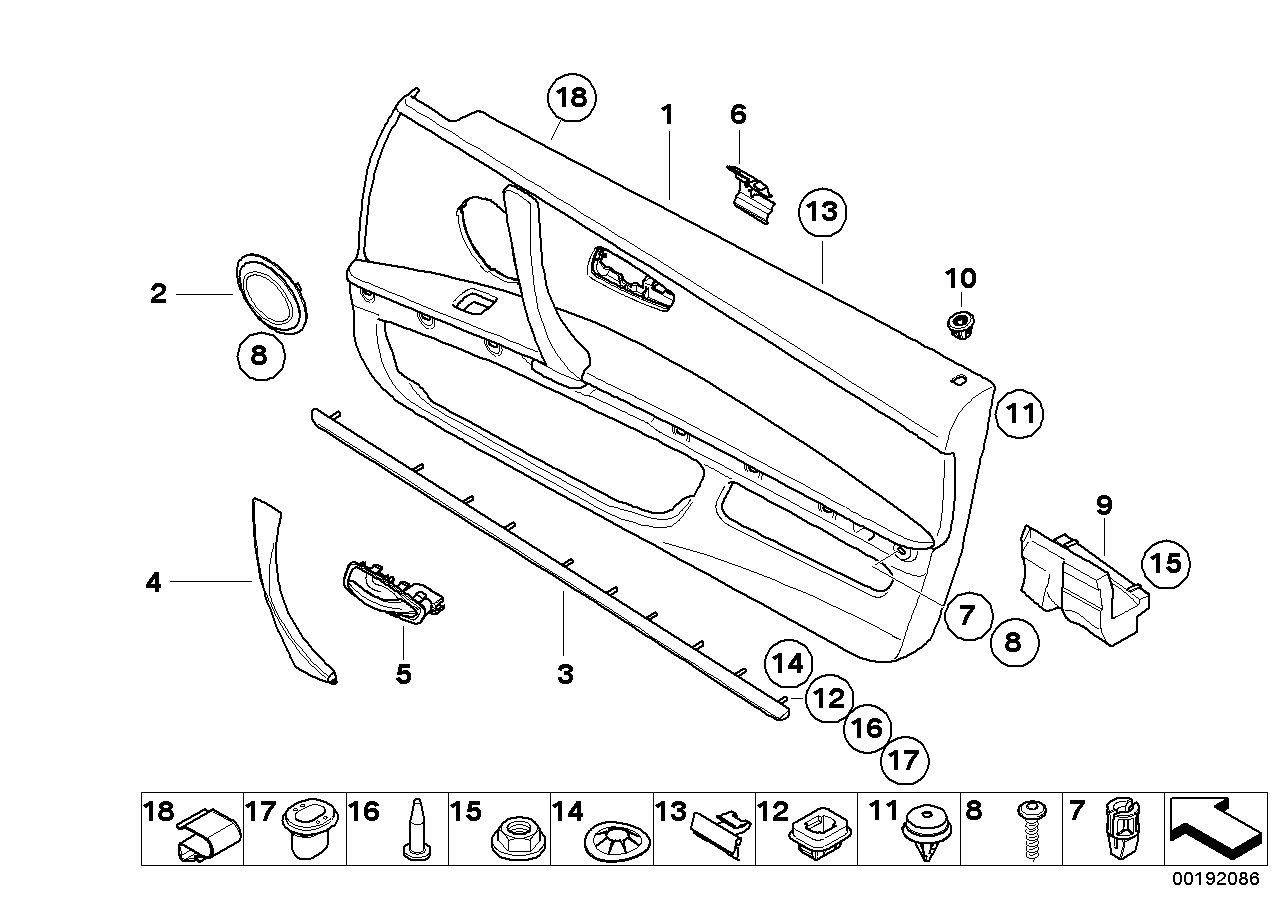 Genuine BMW 51417251748 E92 E93 Door Trim Panel Right OYSTER (Inc. 325i, 328i & 316i) | ML Performance UK UK Car Parts