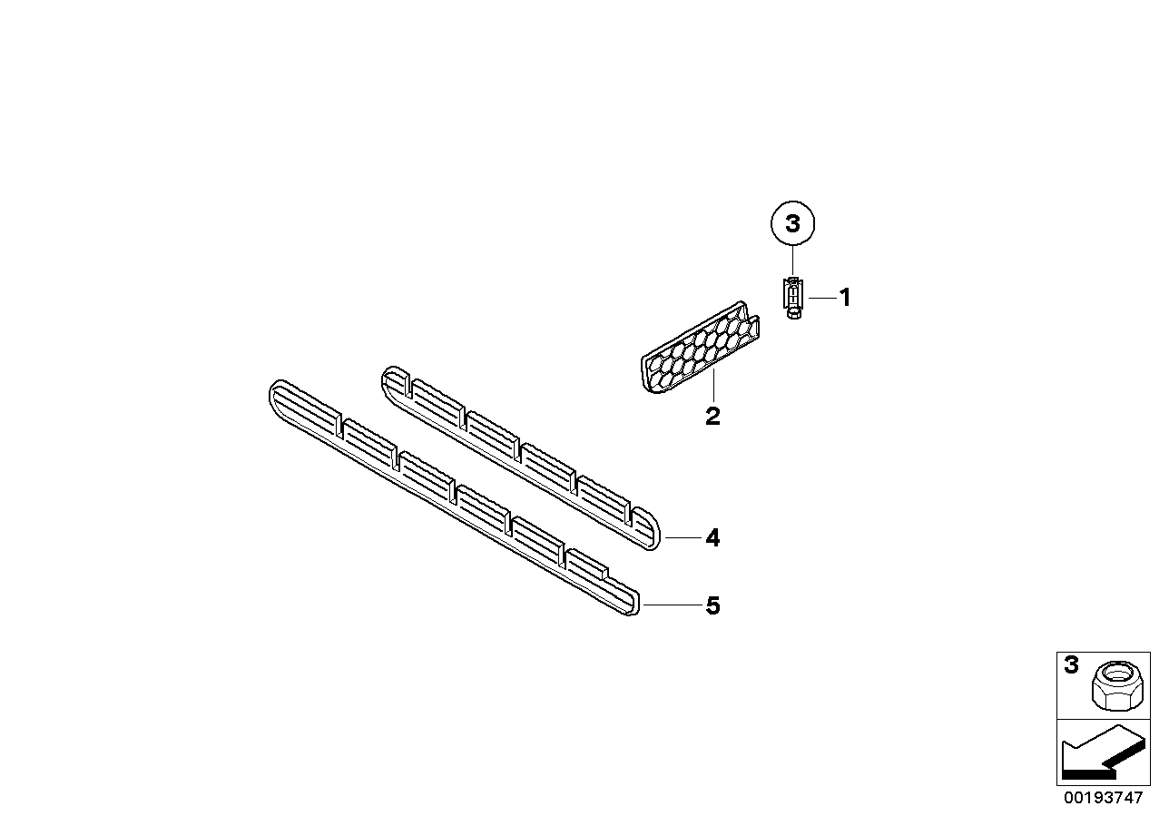 Genuine BMW 51477132300 E60 Partition Support,Luggage Comp.Indentat. (Inc. 535i, 528xi & 525xd) | ML Performance UK UK Car Parts