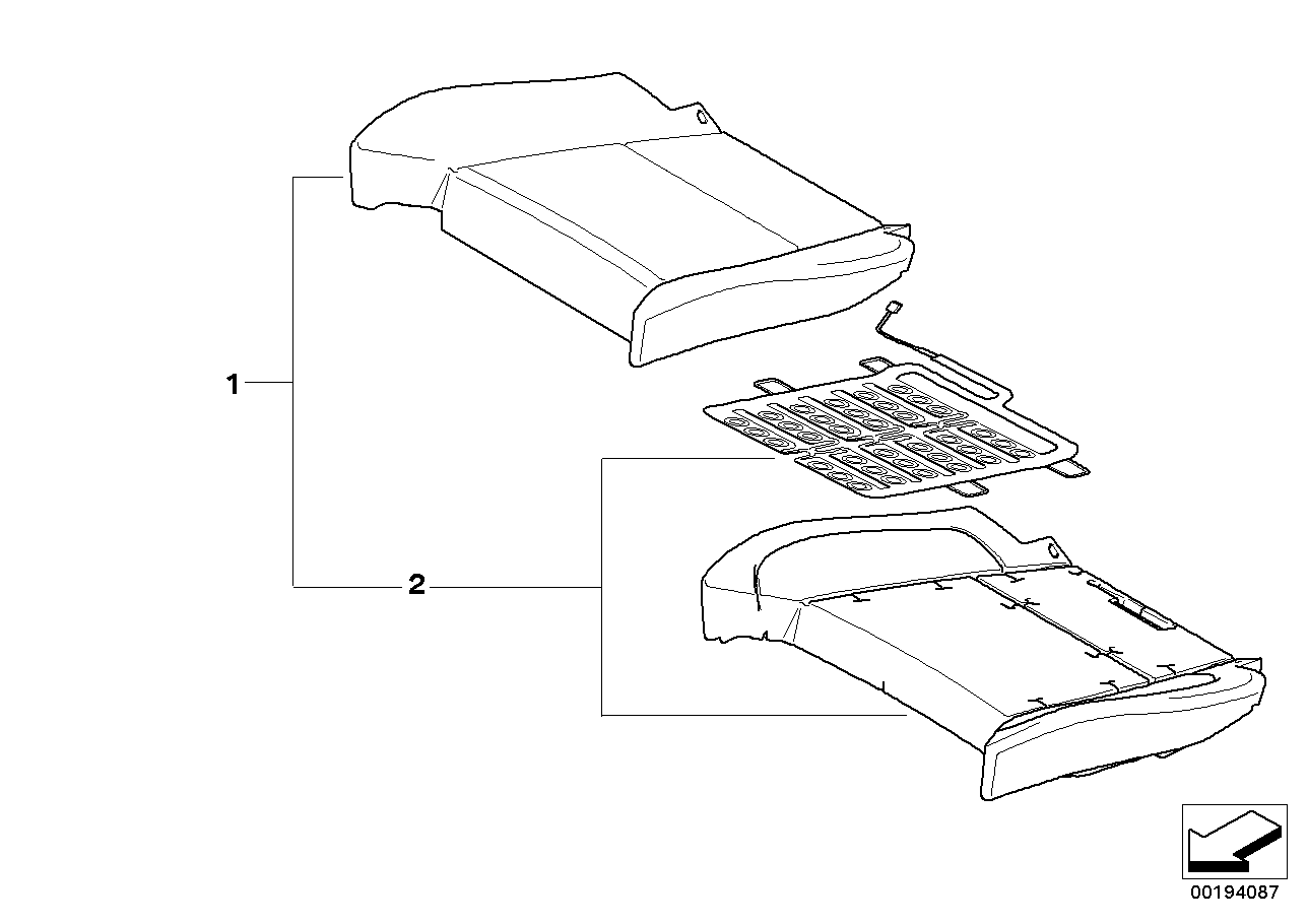 Genuine BMW 52107292788 E70 Padding Section Comfort Seat OC3 (Inc. X5) | ML Performance UK UK Car Parts