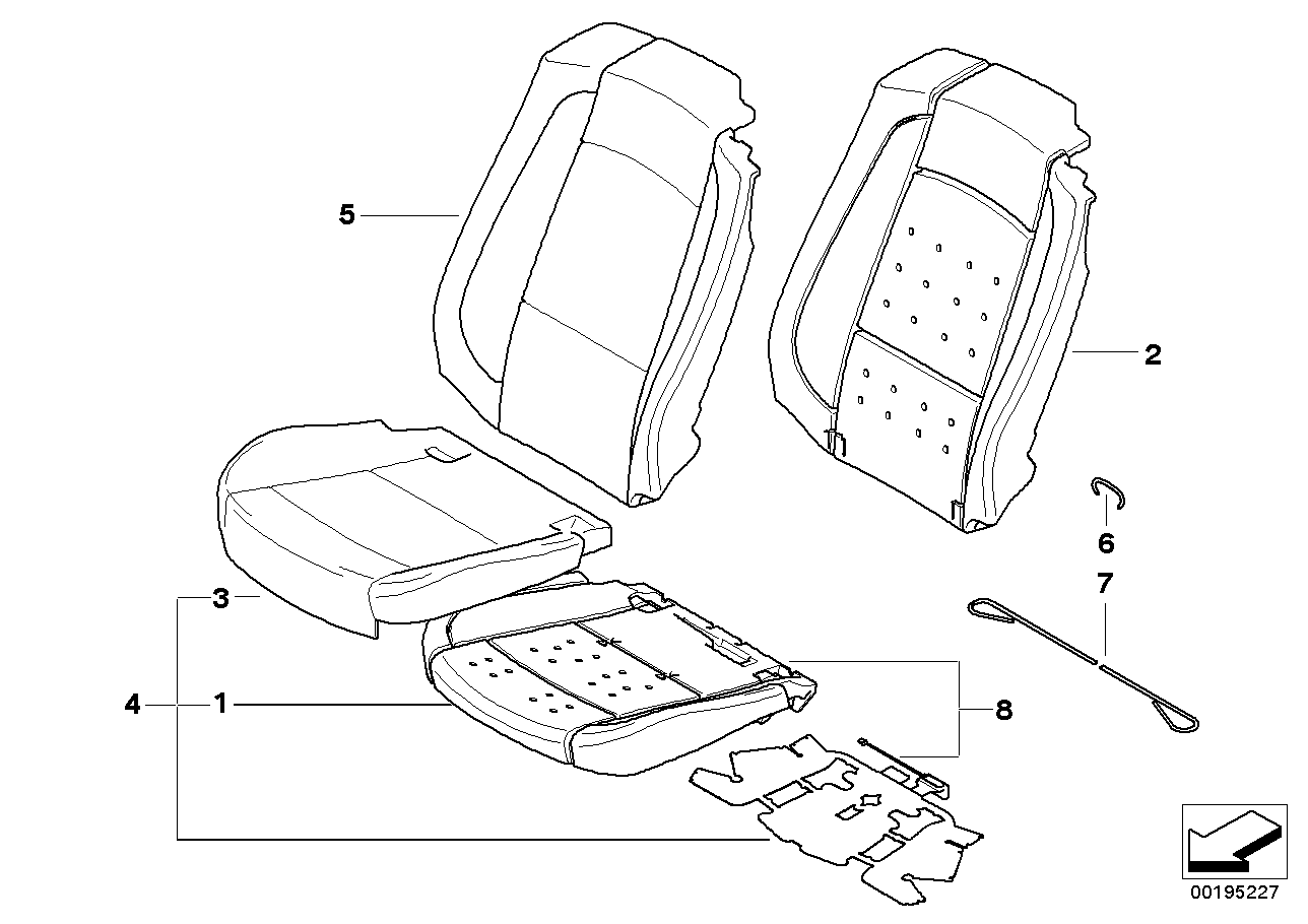 Genuine BMW 52109168519 E93 Seat Upholstery, Imitation Leather CREAMBEIGE (Inc. 335i, 335is & 328i) | ML Performance UK UK Car Parts