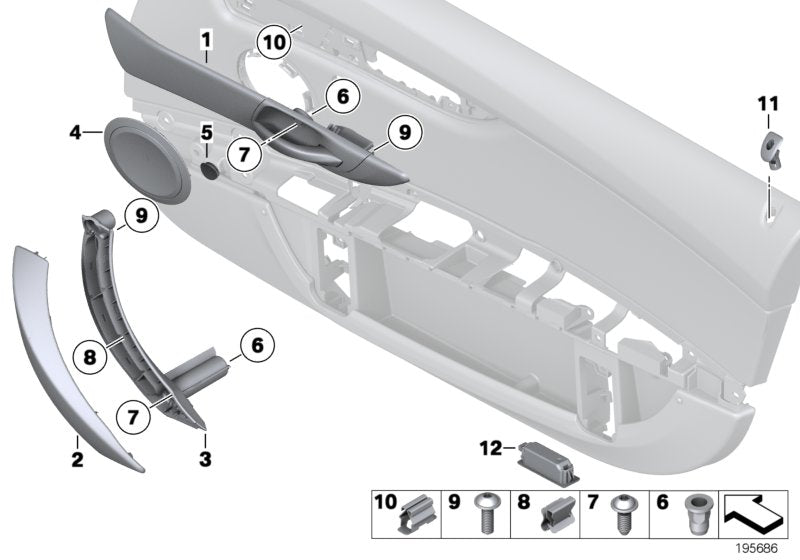 Genuine BMW 51419167017 E89 Door Handle, Satinsilber, Left (Inc. Z4 35is, Z4 23i & Z4 20i) | ML Performance UK UK Car Parts