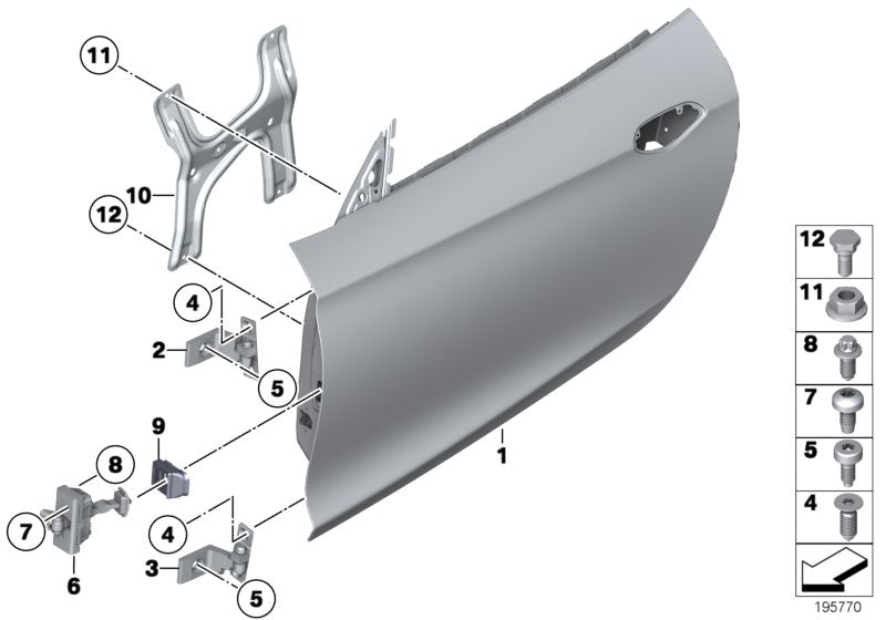 Genuine BMW 51217128267 E89 Door Brake (Inc. Z4 35i, Z4 23i & Z4 18i) | ML Performance UK UK Car Parts