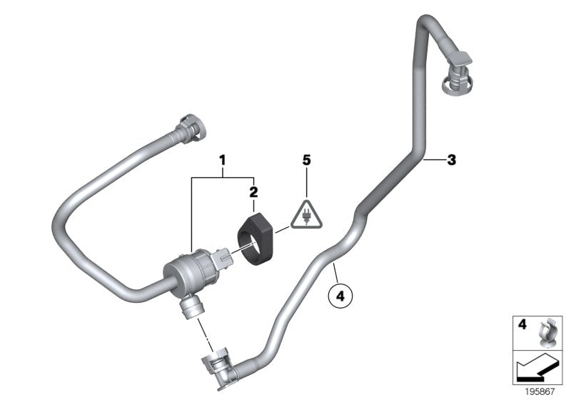 Genuine BMW 13907636140 F25 Fuel Tank Breather Line (Inc. X3 28iX) | ML Performance UK UK Car Parts