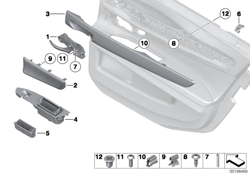 Genuine BMW 51429151205 Trim, Door, Wood, Ash, Rear Left ANTHRAZIT (Inc. 750i, 740dX & 760i) | ML Performance UK UK Car Parts