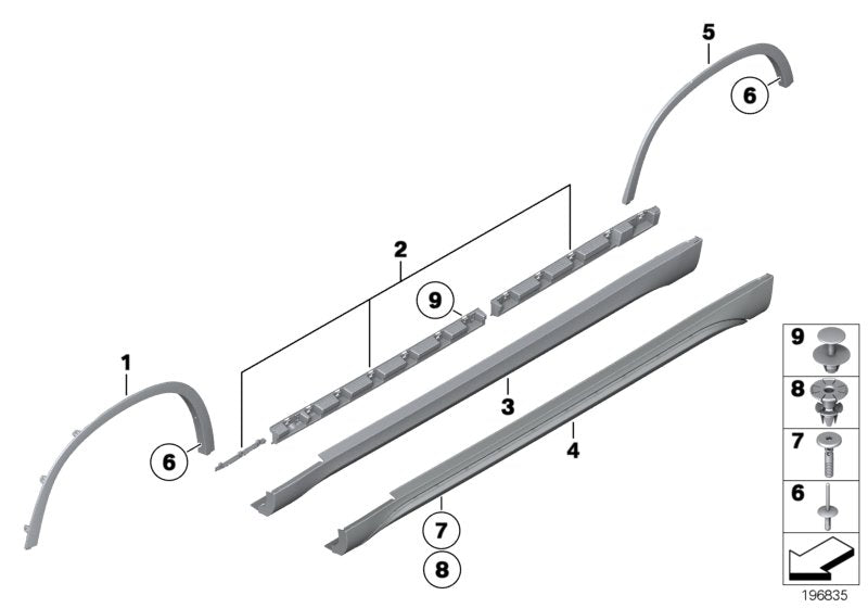 Genuine BMW 51777345045 E84 Left Door Sill Cover SPORTLINE (Inc. X1) | ML Performance UK UK Car Parts