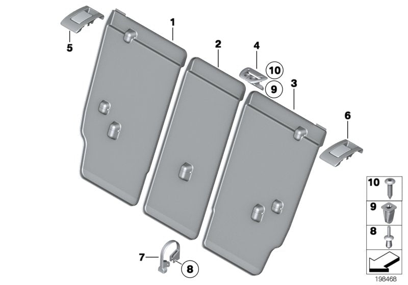 Genuine BMW 52202992049 E84 Trim Backrest, Left (Inc. X1) | ML Performance UK UK Car Parts