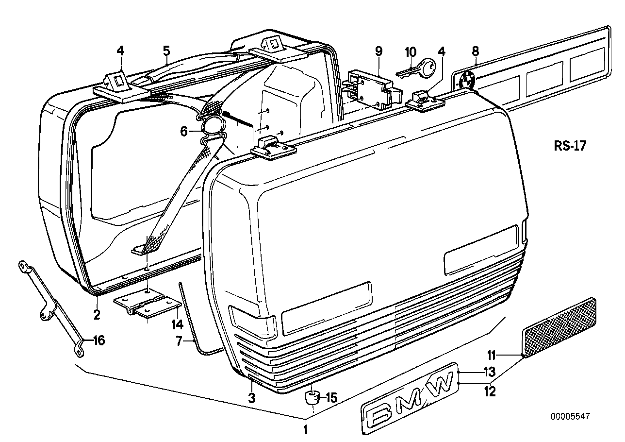 Genuine BMW 46542300007 Case Catch (Inc. R45/N, R75/5 & R 75) | ML Performance UK UK Car Parts