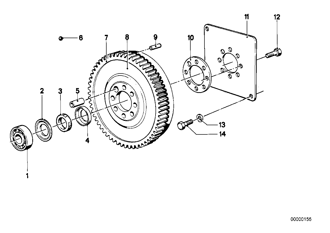 Genuine BMW 11221713883 E30 E28 Flywheel (Inc. 525e, 520i & 325e) | ML Performance UK UK Car Parts