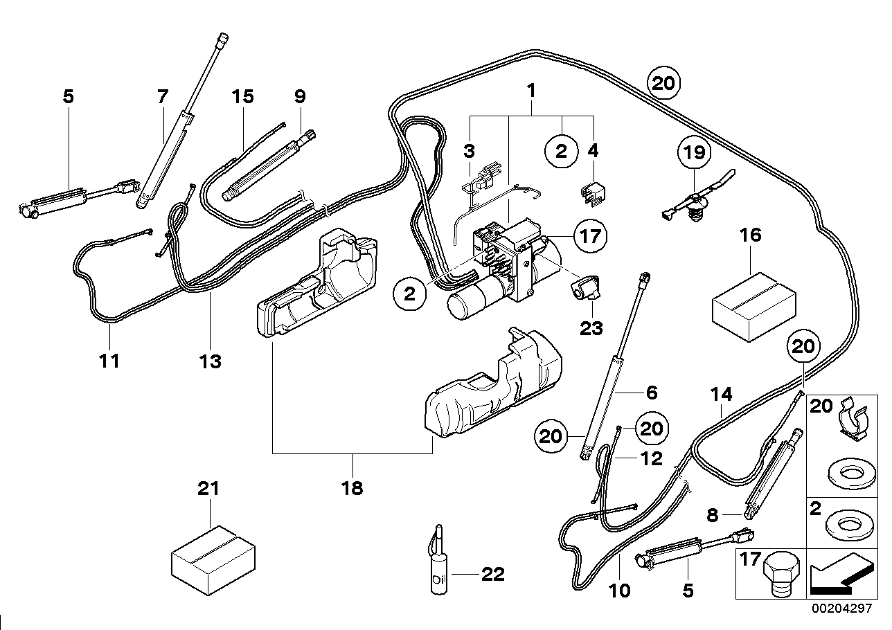 Genuine BMW 54347190709 E88 Set Of Mounting Hardware, Wiring Harness (Inc. 118i, 128i & 120i) | ML Performance UK UK Car Parts