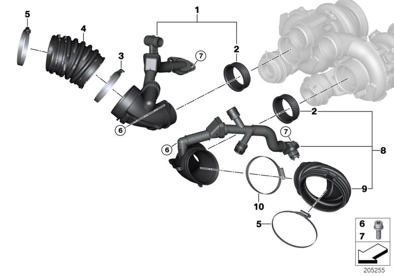 Genuine BMW 13717598265 E70 E71 Hose Clamp (Inc. X5 M & X6 M) | ML Performance UK UK Car Parts