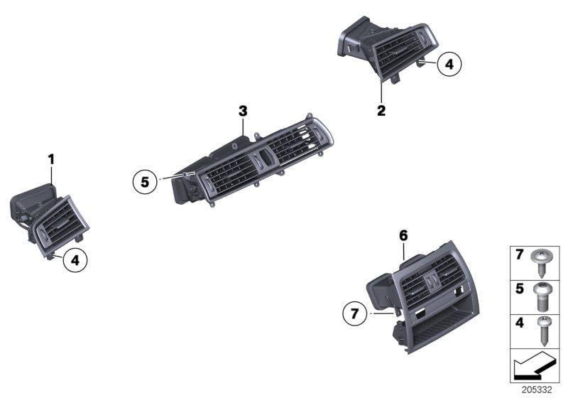 Genuine BMW 64229142588 Fresh Air Grille, Left (Inc. 530d 155kW, 550iX 4.0 & 550iX 4.4) | ML Performance UK UK Car Parts